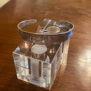 First Nations Haida Sterling Silver bracelet (Paddy) Signed by Paddy Seaweed